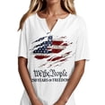 thumbnail image 6 of 250th Anniversary USA Shirt Casual 250 Years Of Freedom T Shirt Short Sleeve Tshirts Patriotic Shirts Tops, 6 of 6