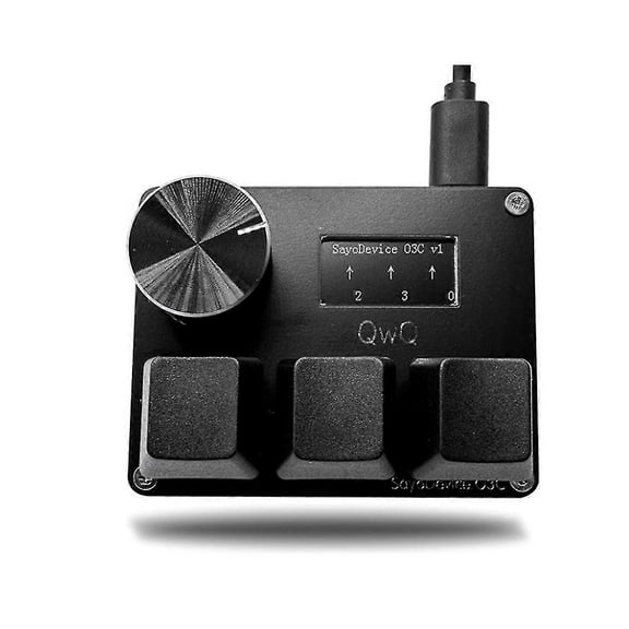 Osu O3c Rapid Trigger Hall Switches Wooting Magnetic Red Switches Keyboard With Knob Screen Copy Paste Shotcut(black)