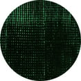 thumbnail image 1 of Ahgly Company Indoor Round Abstract Green Modern Area Rugs, 3' Round, 1 of 4