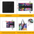 thumbnail image 3 of Cute Witch Frog Waterproof Picnic Blanket with Foldable Zipper, Suitable for Outdoor Use, Suitable for Travel, Camping, Beaches, Parks, Grasslands, Picnic Blanket Accessories, 3 of 7