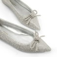 thumbnail image 2 of Dream Pairs Women’s Pointed-Toe Flats – Slip-On Rhinestone Bow Flats with Latex Insole, 2 of 7