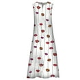 thumbnail image 3 of Fangasis Ladies Long Maxi Dresses Floral Print Tank Dress Sleeveless Summer Beach Sundress Women Casual Bohemian Holiday Style Q M, 3 of 4