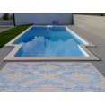 thumbnail image 2 of 8' x 10' Light Grey Blue Geometric Zigzag Indoor/Outdoor Rug, 2 of 4