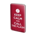 thumbnail image 1 of The Flash Keep Calm and Call Metal Rectangle Lapel Hat Pin Tie Tack Pinback, 1 of 4