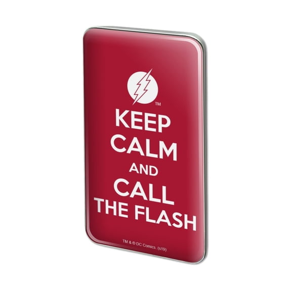 The Flash Keep Calm and Call Metal Rectangle Lapel Hat Pin Tie Tack Pinback