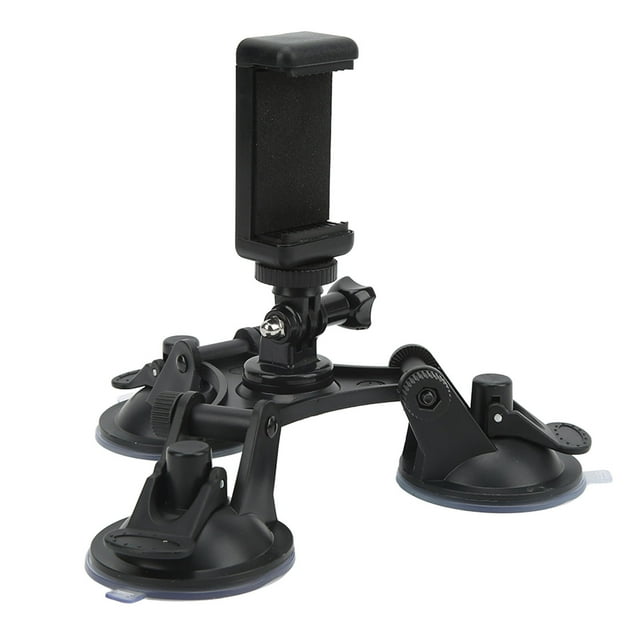 Tripod Suction Cup Holder, Strong Adsorption Triple Suction Cup Mount For Mobile Phones For Action Cameras