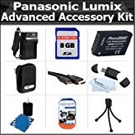 8GB Advanced Accessory Kit For Panasonic Lumix DMC_ZS7 DMC_ZS10, DMC_ZS8 DMC_ZS9 DMC_3D1, DMC_ZS20, DMC_ZS15 Digital Camera (Panasonic Lumix Dmc Zs15 Best Price)