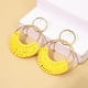 thumbnail image 3 of Pendientes de tejido de ratán, pendientes colgantes de rafia de verano para mujeres y niñas, pendientes de fiesta en la playa, regalos de joyería, 3 of 5