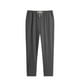 thumbnail image 2 of Pantalones largos para hombre, color liso, informales, a la moda, con cintura elástica, holgados, de pierna ancha, rectos, de poliéster, 2 of 6