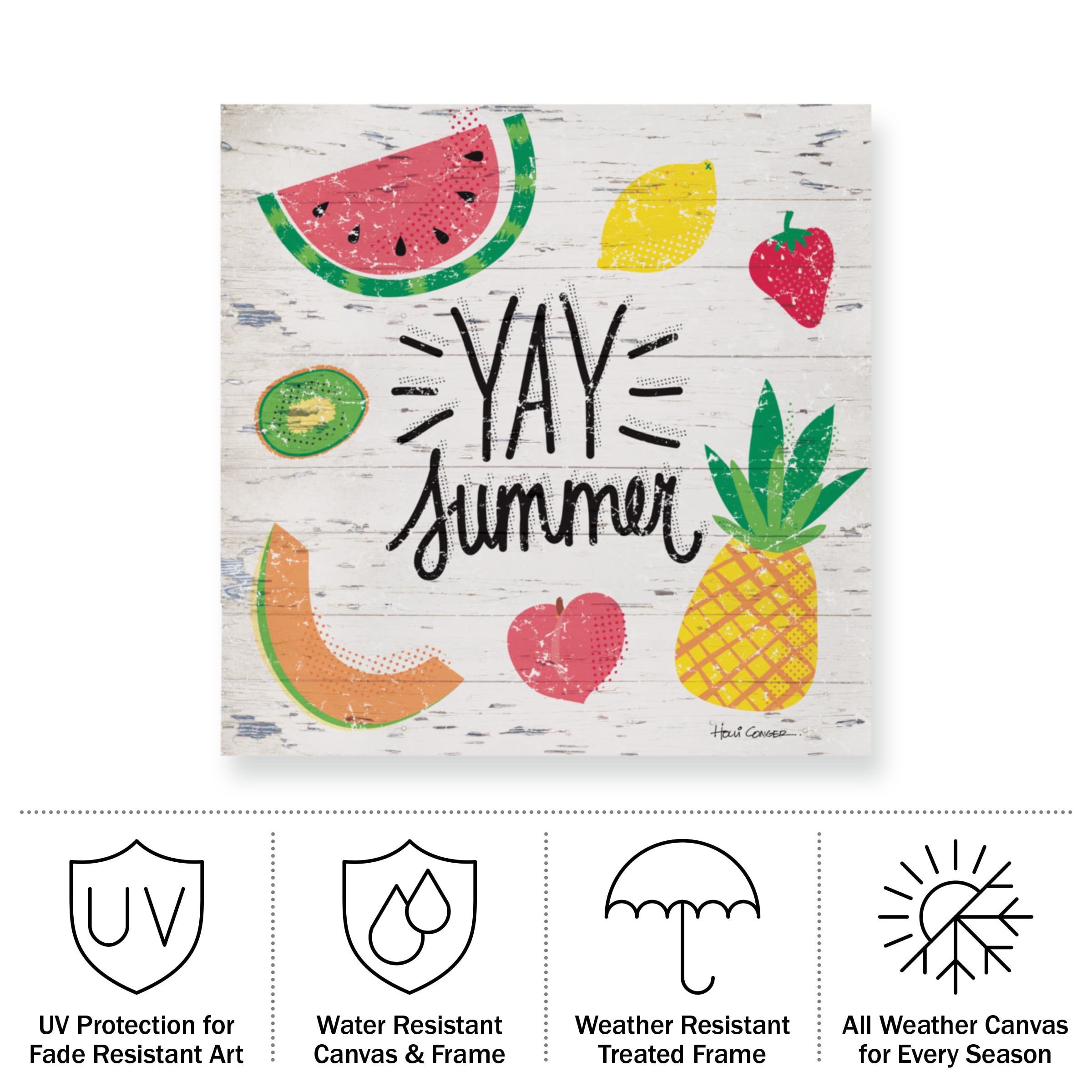 Holli Conger 'Summer Bounty 2' Outdoor All-Weather Wall Decor