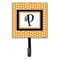 thumbnail image 7 of Letter N Initial Monogram - Orange Polkadots Leash or Key Holder, 7 of 7