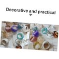 thumbnail image 2 of Pieces Stackable Resin Ring Wide Thick Dome Retro Chunky Rings Thick Dome Elegant Multicolor Acrylic Resin Ring, 2 of 5