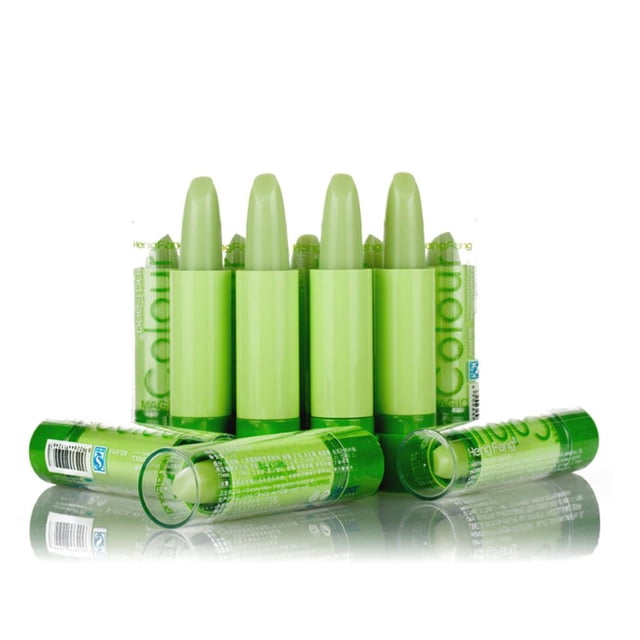 de Lápiz Labial Hidratante Natural para Mujer de 12 Piezas, Cambio de Temperatura , Color Fernando El maquillaje de la barra de labios cambia de color
