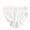 White, variant on yunLCZ Women's Cotton Underwear High Waist Women Mid Waist Solid Color Ribbed Cotton File Sexy Breathable Seamless Briefs Panties