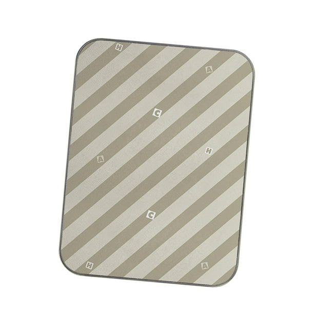 Tabla de planchar antivaho plegable, almohadilla de planchado, almohadilla de vapor para ropa para viajar Rayas Verdes L