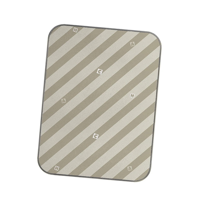 Tabla de planchar antivaho plegable, almohadilla de planchado, almohadilla de vapor para ropa para viajar Rayas Verdes L