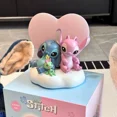 thumbnail image 4 of Figura de bebé Disney Interstellar hecha a mano de 18 cm con luz de noche de Stitch y ángel, modelo de Stitch, muñeco de juguete, regalos de cumpleaños, 4 of 5