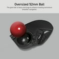 thumbnail image 5 of Trackball, 2.4GHz Wireless USB, Index Finger Control, Customizable 8-Button, Large Soft Palm Rest, 52mm Ball, Windows PC Mac, 5 of 5