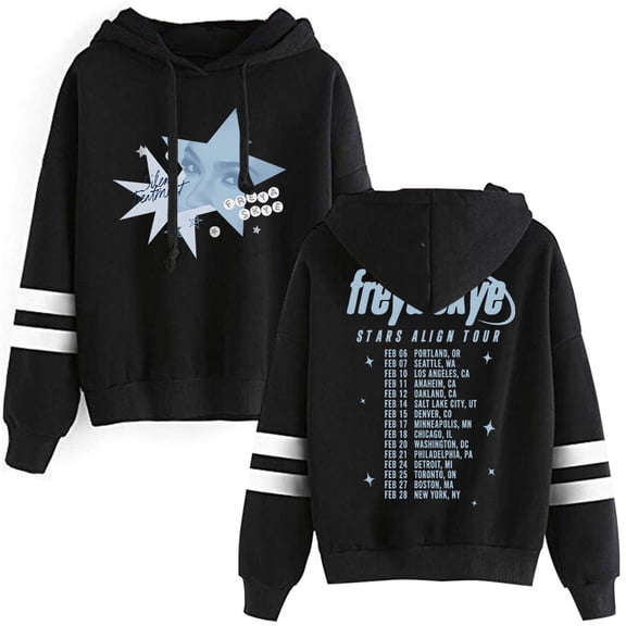Freya Skye Stars Align Tour 2026 Hoodie Unisex Long Sleeve Pullover Casual Trendy Hooded Sweatshirt