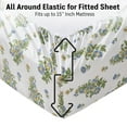 thumbnail image 4 of THD Cottage Core 4-Piece Printed Patterned Floral Blue Bed Sheets Set - Wrinkle Resistant & Ultra Soft - Fits Mattresses up to 15 Inches Deep (King), 4 of 6