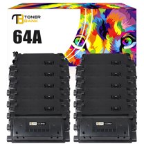 Toner Bank 10-Pack Compatible Toner Cartridge Replacement for HP CC364A LaserJet P4014 P4015n P4015x P4515n P4515x Printer Ink Black
