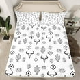 thumbnail image 2 of jejeloiu Bull Skull Bed Sheets,Boho Tribal King Sheets,Abstract Aztec Geometric Sheet Set For Men Women,Ultra Soft Home Decor,4-Piece, 2 of 7