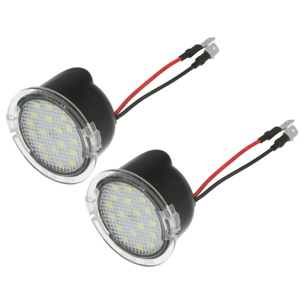 1 par de luces LED para espejo lateral, lámpara LED para lado izquierdo y derecho, luz blanca apta para Ford Edge para Toyota Tundra 2007-2019