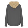 thumbnail image 4 of ICHUANYI Liquidación Suéter de cuello de color sólido para mujer con bolsillo con capucha y suéter de manga larga ICHUANYI WER202308172372, 4 of 5