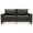 Dark Brown, variant on Newbury 71 in. W Flared Arm Faux Leather Straight Sofa in Red