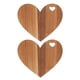thumbnail image 1 of 2 piezas Día de San Valentín Tabla de cortar de madera en forma de corazón Bandeja para servir queso Tabla para servir embutidos para queso y embutidos para servir bocadillos y frutas, 1 of 6