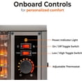 thumbnail image 5 of Comfort Zone Portable Radiant Space Heater, 1500W, Adjustable Thermostat, 5 of 6
