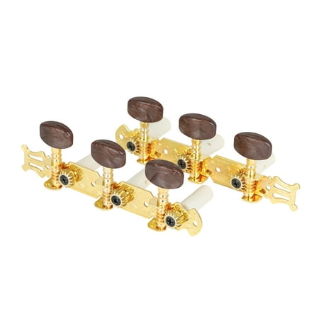 

LADE 3+3 Open-Style Guitar String Tuning Pegs with Mounting Screws Agate Head Column Tuner Machine Heads Guitar Tuning Keys Guitar Replacement Accessories for Classical Guitars
