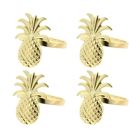 

4pcs Christmas Napkin Rings Dinning Table Napkin Clasp Decor Party Napkin Ring