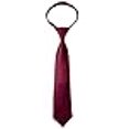 thumbnail image 3 of Spring Notion Boys' Satin Zipper Necktie Burgundy Medium, 3 of 4