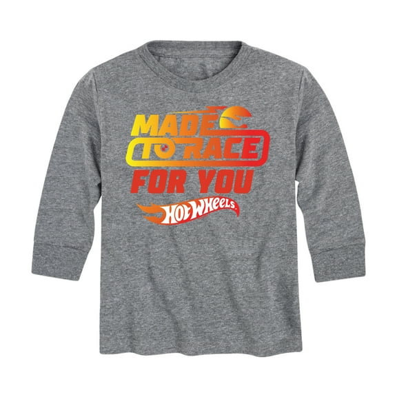 Hot Wheels - Valentine's Made To Race - Toddler And Youth Long Sleeve Graphic T-Shirt