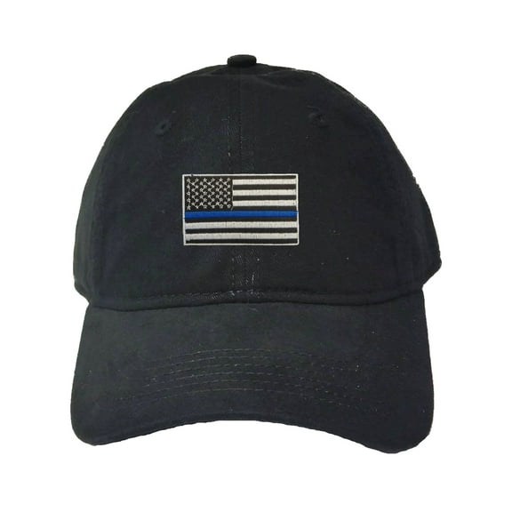 Adult Thin Blue Line USA Flag Embroidered Deluxe Dad Hat