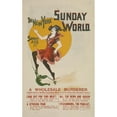thumbnail image 2 of Anonymous 16x24 Black Ornate Framed Double Matted Museum Art Print Titled: The New York Sunday World. (1893 - 1897), 2 of 5