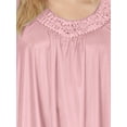 thumbnail image 5 of EZI Nightgowns for Women - Soft & Breathable Satin Night Gowns for Adult Women - Medium to Plus Size Womens Sleep Shirts - Knee-Length Nightgown, 5 of 7
