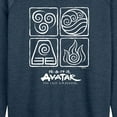 thumbnail image 3 of Avatar - The Last Airbender - Four Elements Inverse - Women's Lightweight French Terry Long Sleeve Shirt, 3 of 5