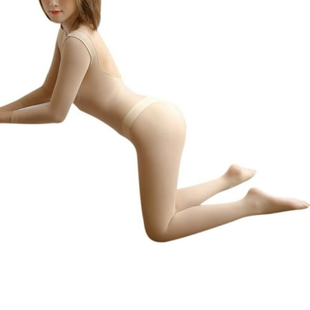 

BIZIZA Bodystocking for Womens Tights One Size Nightwear Sexy Lingerie Bodysuit Teddy Complexion One Size