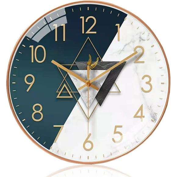 30cm Silent Modern Design Wall Clock, Silent Mute Clock Wall Pendulum for Bedroom Kitchen Living Room, Digital Wall Clock for Office and Cafeteria