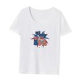 thumbnail image 3 of Camiseta de verano para mujer, camiseta de manga corta para oficina, senderismo, desplazamientos, viajes XL, 3 of 7