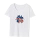 thumbnail image 3 of Camiseta de verano para mujer, camiseta de manga corta para oficina, senderismo, desplazamientos, viajes S, 3 of 7