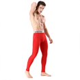thumbnail image 2 of Pantalones cálidos para hombre, calzas ajustadas de cintura media para hombre, resistentes al viento y al frío, pantalones de moda para hombre, 2 of 5