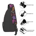 thumbnail image 4 of Lsque Halloween Skeleton Pattern Cross Chest Bag Diagonally – Premium Durable Front Chest Sling with Adjustable Padded Strap, High-Capacity Storage, 4 of 8