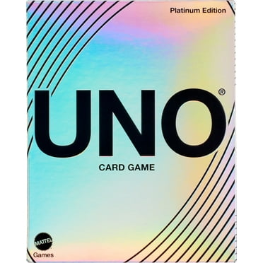 UNO Platinum Edition Card Game for Game Night, Premium Collectible Cards (Walmart Exclusive)