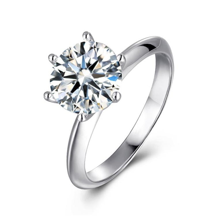 3+Ct White Princess Moissanite Diamond Engagement Men's Ring 925 Sterling Silver 