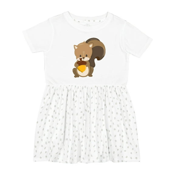 Inktastic Cute Woodland Animal Squirrel Girls Toddler Dress