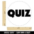 thumbnail image 2 of Quiz Bold Text Test Teacher School Self-Inking Rubber Stamp Ink Stamper - Pink Ink - Medium 1 Inch, 2 of 7