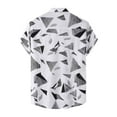 thumbnail image 4 of IROINNID Men's Short Sleeve Printed Turn down Top Shirt, 4 of 9